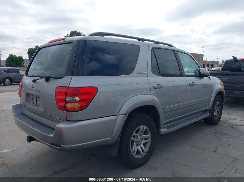 2003 Toyota Sequoia Limited VIN: 5TDBT48A23S203901 Lot: 39881208