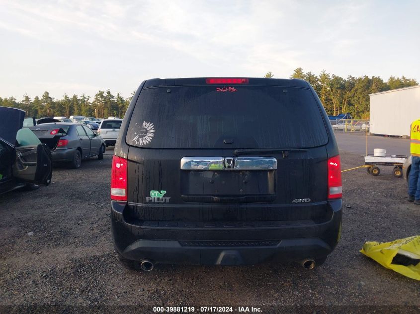 2014 Honda Pilot Exl VIN: 5FNYF4H60EB016838 Lot: 39881219