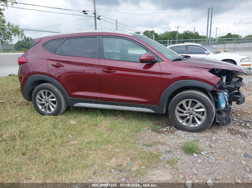2018 Hyundai Tucson Sel VIN: KM8J3CA43JU637677 Lot: 39881242