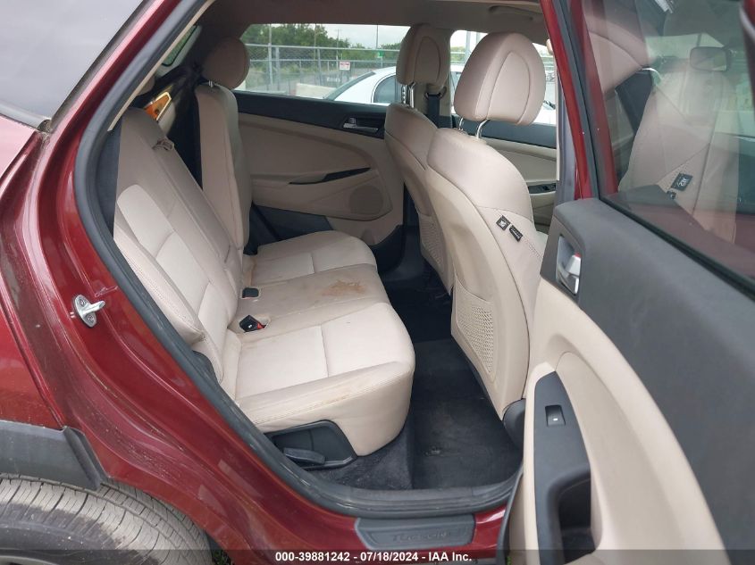 2018 Hyundai Tucson Sel VIN: KM8J3CA43JU637677 Lot: 39881242