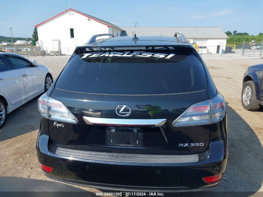 2012 Lexus Rx 350 VIN: 2T2BK1BA2CC140491 Lot: 39881302