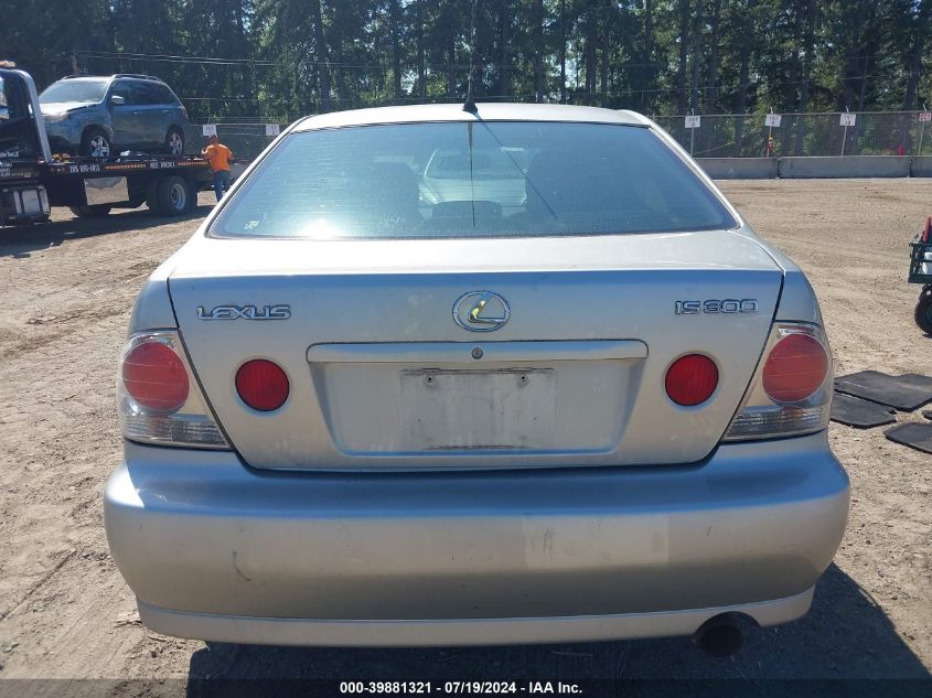 2002 Lexus Is 300 VIN: JTHBD192520043029 Lot: 39881321