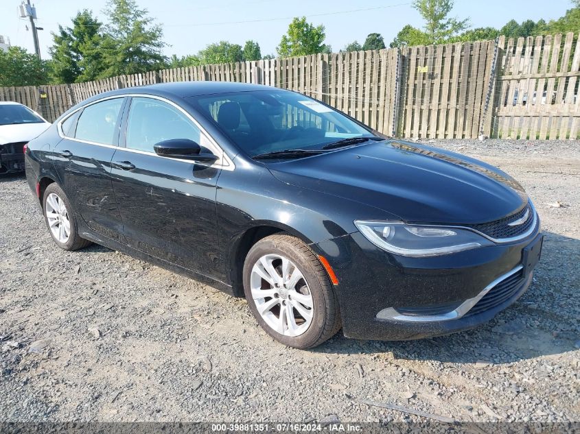 2015 Chrysler 200 Limited VIN: 1C3CCCAB1FN568408 Lot: 39881351