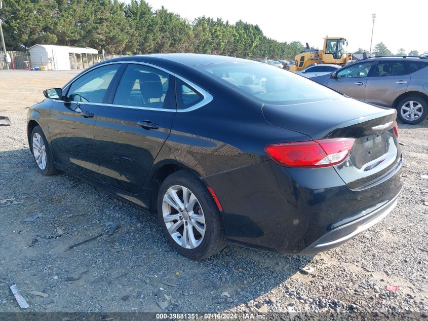 2015 Chrysler 200 Limited VIN: 1C3CCCAB1FN568408 Lot: 39881351