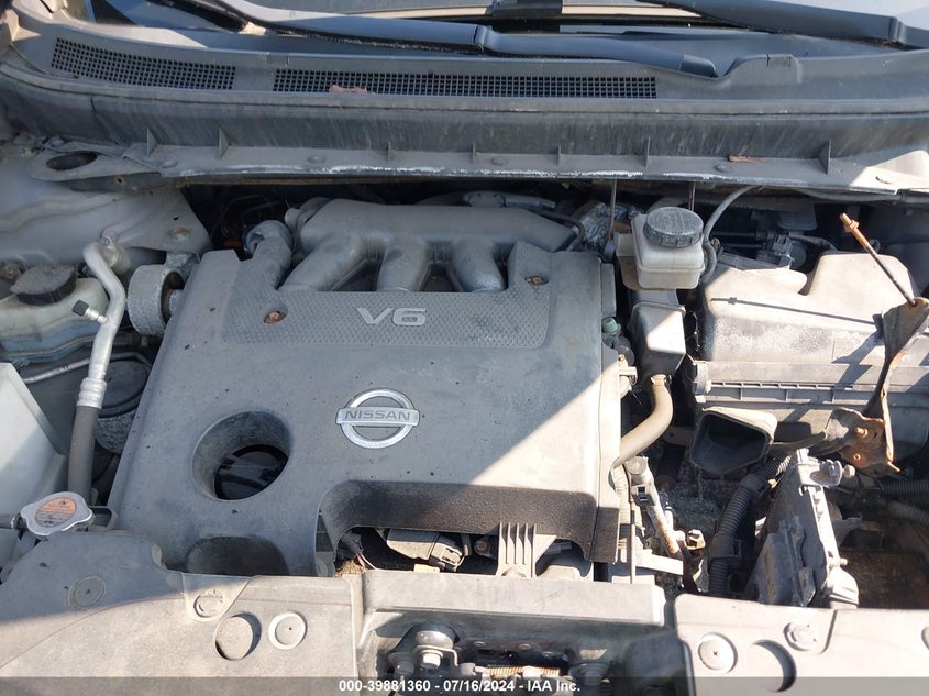 2012 Nissan Murano Sl VIN: JN8AZ1MW2CW213603 Lot: 39881360