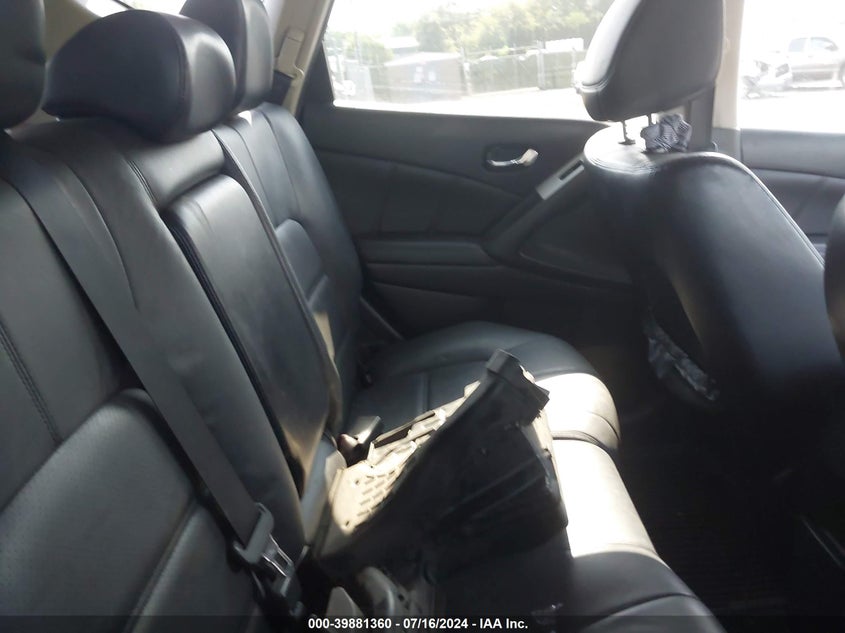 2012 Nissan Murano Sl VIN: JN8AZ1MW2CW213603 Lot: 39881360