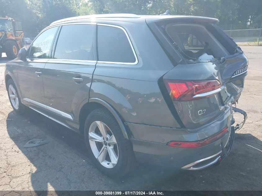 2022 Audi Q7 Premium Plus VIN: WA1LJBF79ND005685 Lot: 39881399