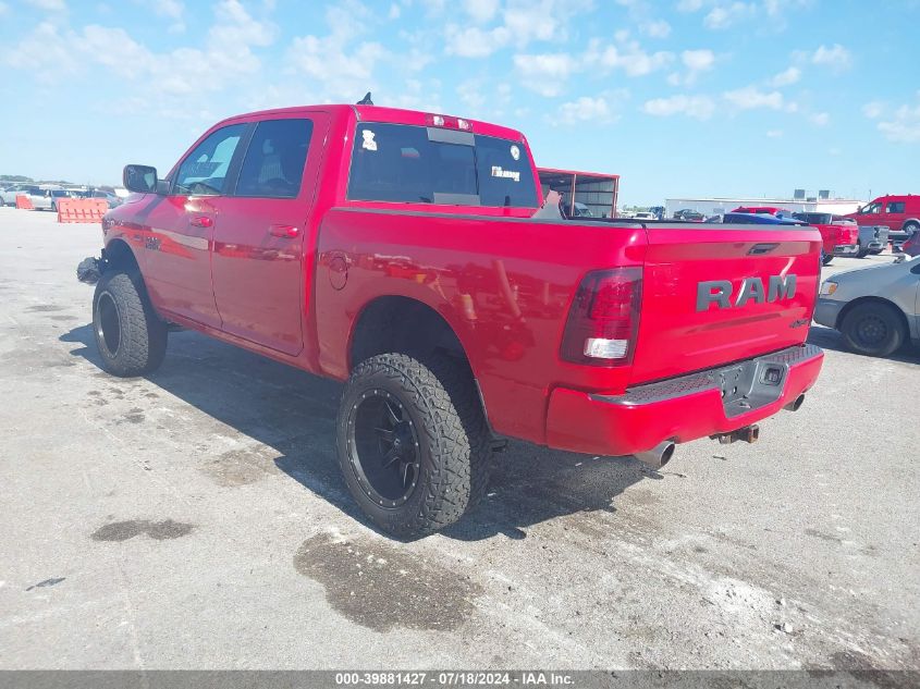 2018 Ram 1500 Sport VIN: 1C6RR7MT7JS244333 Lot: 39881427