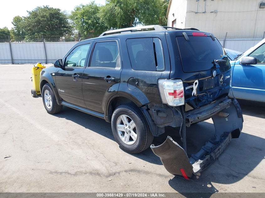 2008 Mercury Mariner Hybrid VIN: 4M2CU39H48KJ19823 Lot: 39881429