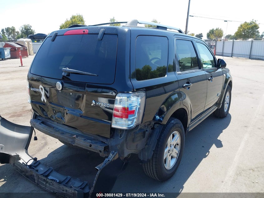 2008 Mercury Mariner Hybrid VIN: 4M2CU39H48KJ19823 Lot: 39881429