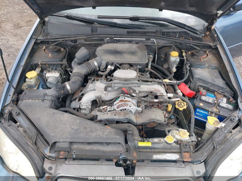 2006 Subaru Legacy 2.5I/2.5I Limited VIN: 4S3BL626567204040 Lot: 39881468