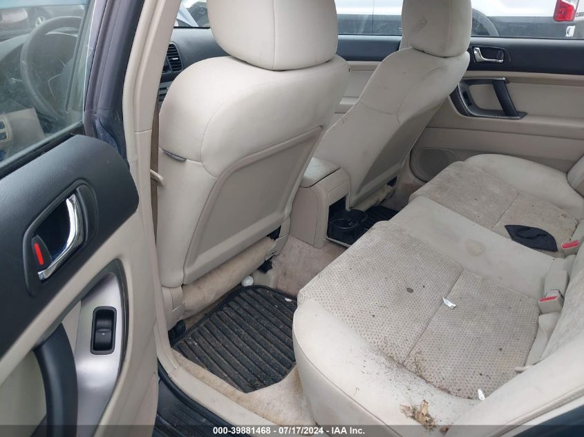 2006 Subaru Legacy 2.5I/2.5I Limited VIN: 4S3BL626567204040 Lot: 39881468