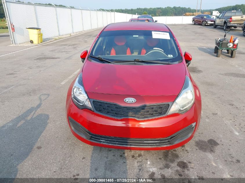 2012 Kia Rio Lx VIN: KNADM4A31C6075374 Lot: 39881485