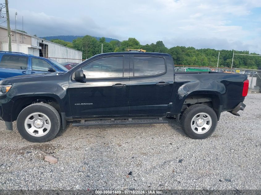 2022 Chevrolet Colorado 2Wd Short Box Wt VIN: 1GCGSBEAXN1302354 Lot: 39881489