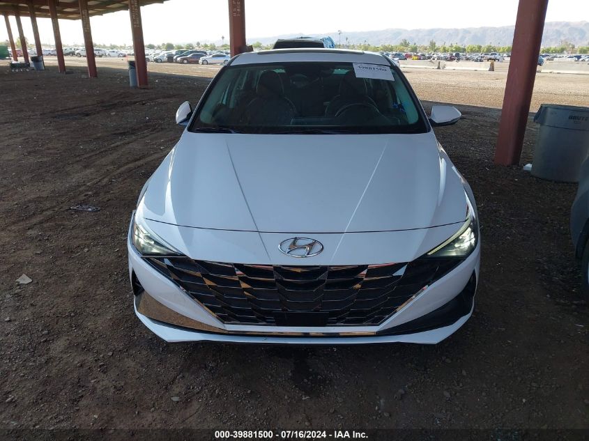 2022 Hyundai Elantra Hybrid Limited VIN: KMHLN4AJ9NU028937 Lot: 39881500