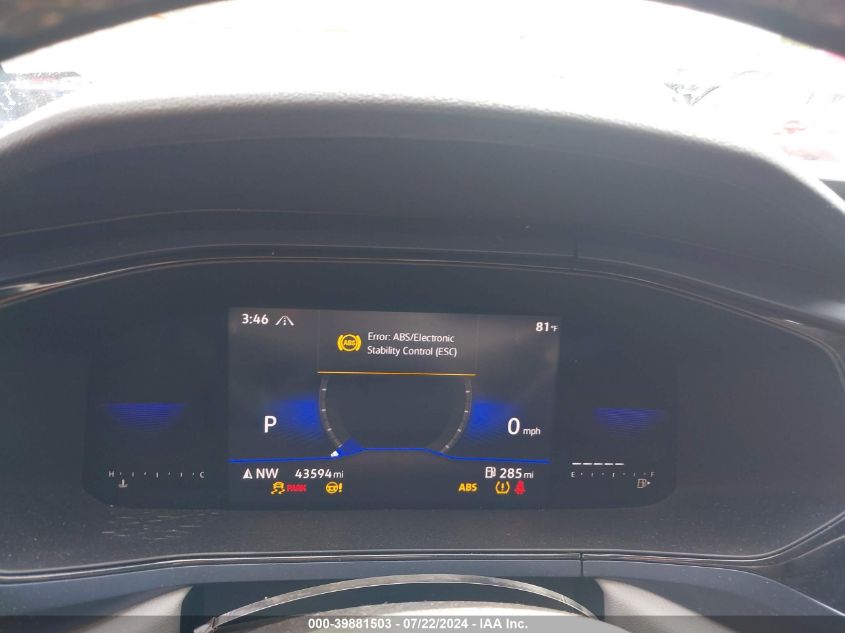 2022 Volkswagen Taos 1.5T Se VIN: 3VVPX7B24NM034868 Lot: 39881503