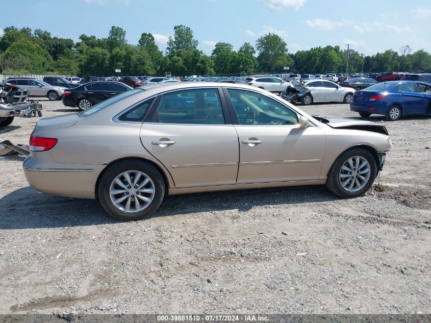 2006 Hyundai Azera Limited/Se VIN: KMHFC46FX6A040038 Lot: 39881510