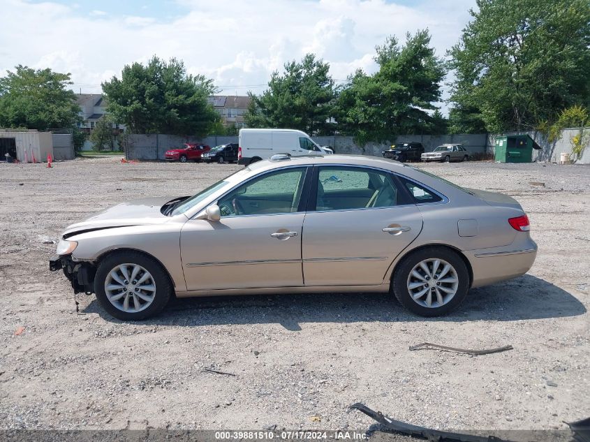 2006 Hyundai Azera Limited/Se VIN: KMHFC46FX6A040038 Lot: 39881510