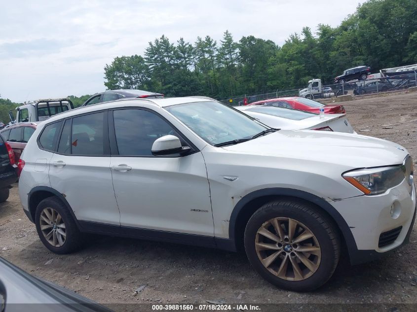 2017 BMW X3 xDrive28I VIN: 5UXWX9C32H0W79621 Lot: 39881560