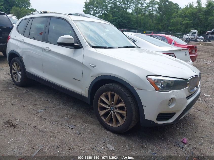 VIN 5UXWX9C32H0W79621 2017 BMW X3, Xdrive28I no.1