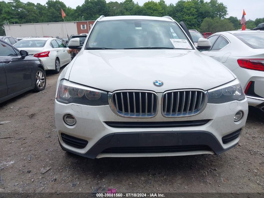 2017 BMW X3 xDrive28I VIN: 5UXWX9C32H0W79621 Lot: 39881560