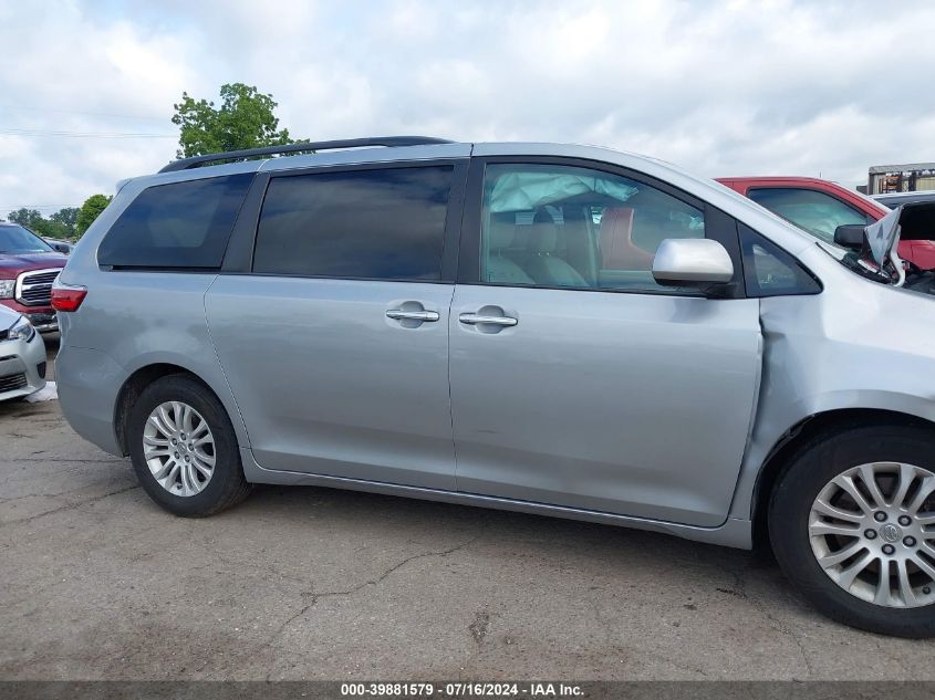 2015 Toyota Sienna Xle 8 Passenger VIN: 5TDYK3DC9FS604199 Lot: 39881579