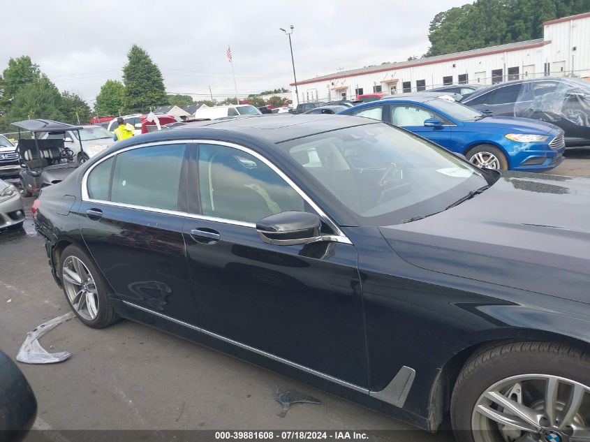 2017 BMW 740I xDrive VIN: WBA7E4C33HGV23333 Lot: 39881608