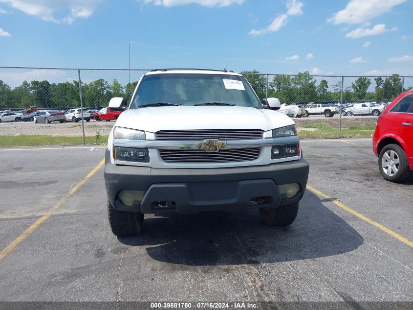 2003 Chevrolet Avalanche K1500 VIN: 3GNEK13T73G185473 Lot: 39881780