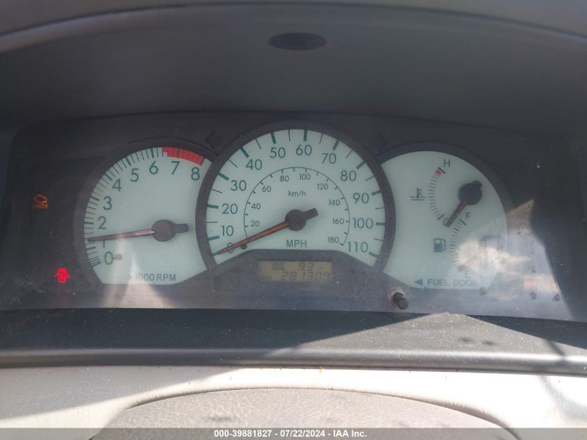 2004 Toyota Corolla Le VIN: JTDBR32E942024235 Lot: 39881827