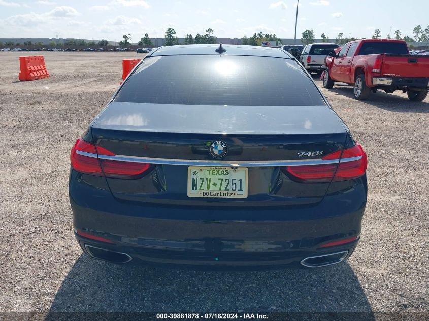 2019 BMW 740I I VIN: WBA7E2C54KB216733 Lot: 39881878