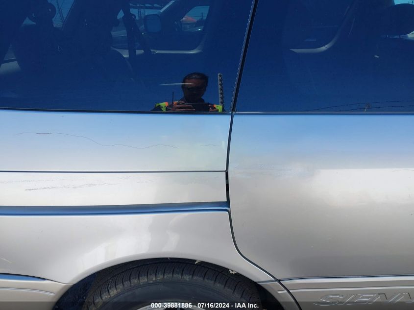 2001 Toyota Sienna Xle VIN: 4T3ZF13C51U365109 Lot: 39881886