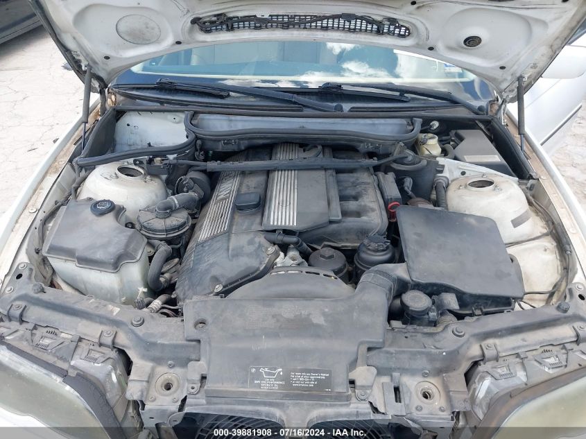 2003 BMW 325I VIN: WBAET37463NJ37925 Lot: 39881908