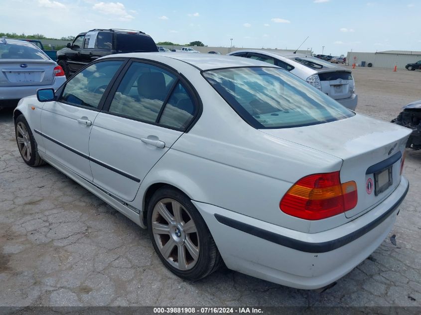 2003 BMW 325I VIN: WBAET37463NJ37925 Lot: 39881908