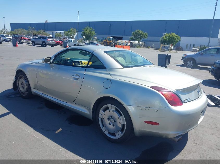 2002 Lexus Sc 430 VIN: JTHFN48Y720014914 Lot: 39881916