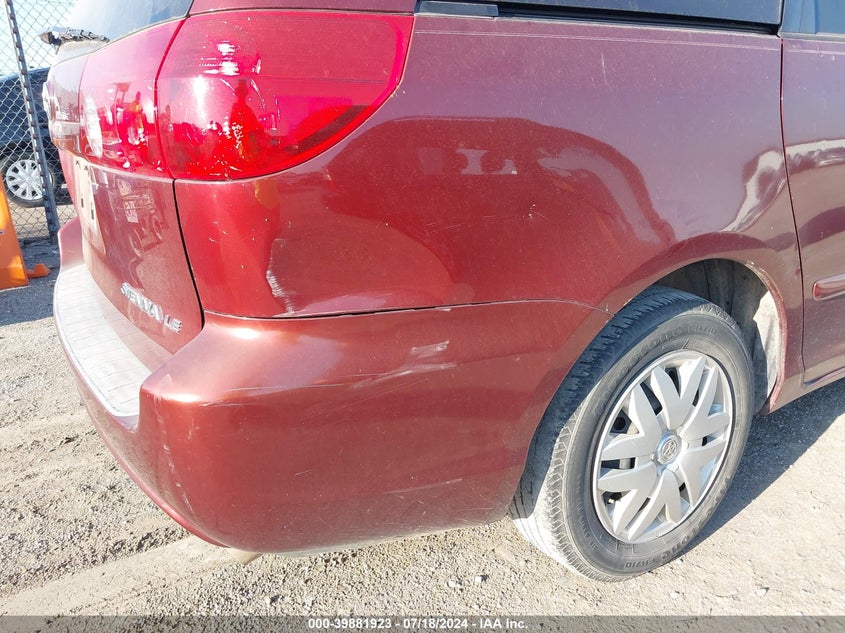 2006 Toyota Sienna Le VIN: 5TDZA23C36S400887 Lot: 39881923