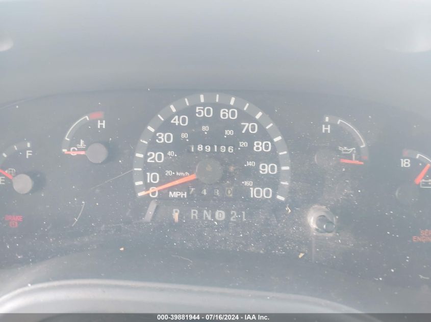 2003 Ford E-150 Commercial VIN: 1FTRE142X3HC05700 Lot: 39881944