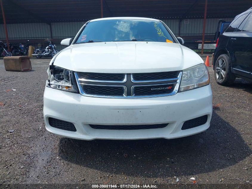 2012 Dodge Avenger Sxt VIN: 1C3CDZCB3CN157150 Lot: 39881946