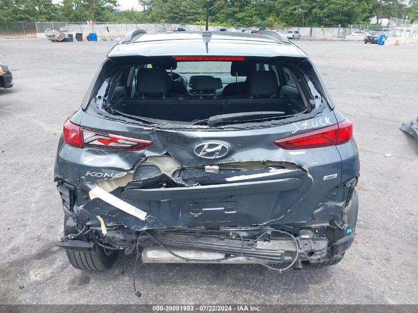 2020 Hyundai Kona Sel VIN: KM8K2CAA7LU503447 Lot: 39881953