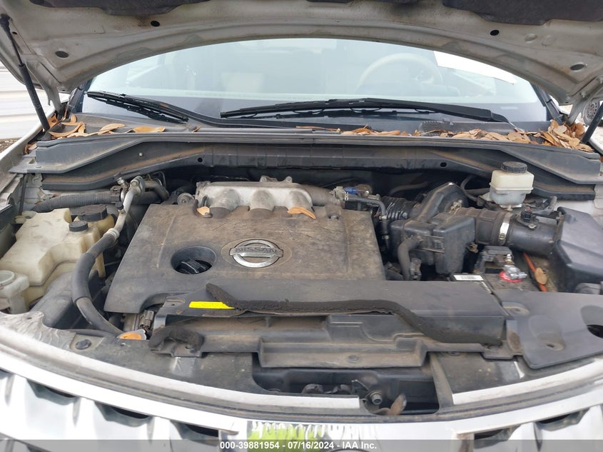 2007 Nissan Murano Sl VIN: JN8AZ08T57W518772 Lot: 39881954