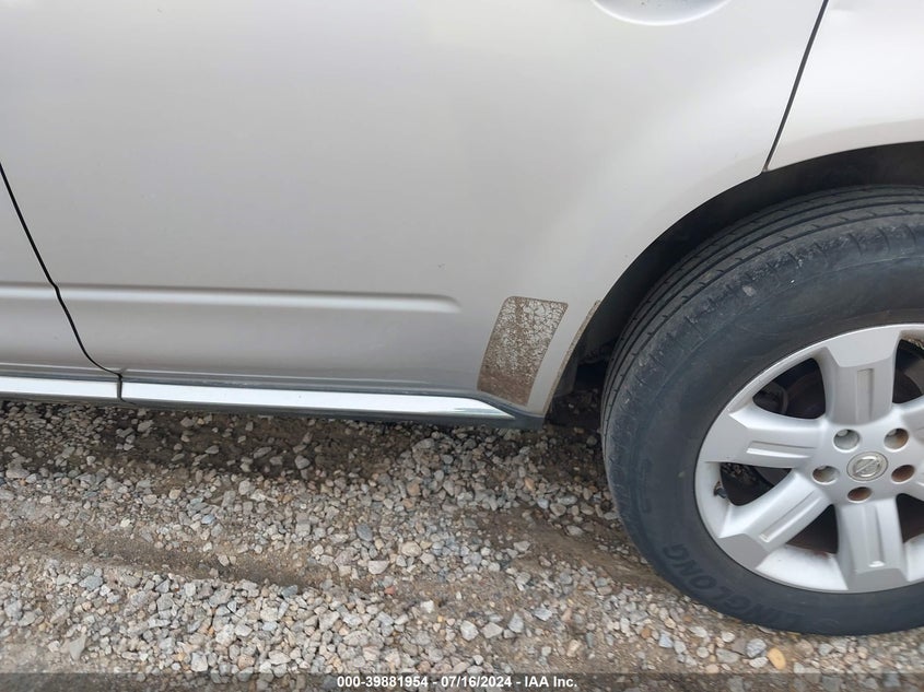 2007 Nissan Murano Sl VIN: JN8AZ08T57W518772 Lot: 39881954