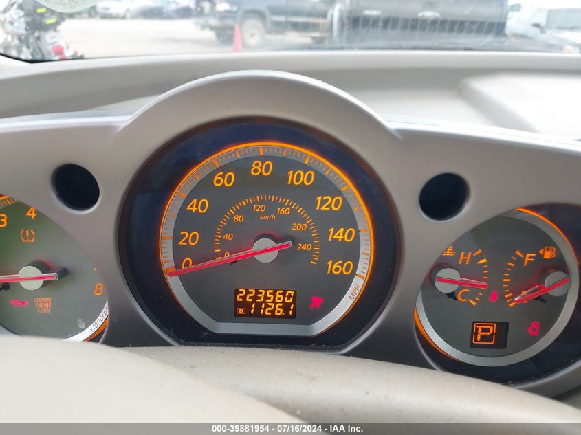 2007 Nissan Murano Sl VIN: JN8AZ08T57W518772 Lot: 39881954