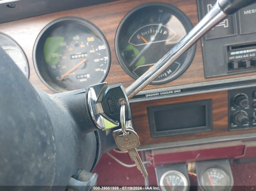 1989 Dodge Ramcharger Aw-100 VIN: 3B4GM17Y9KM927824 Lot: 39881959