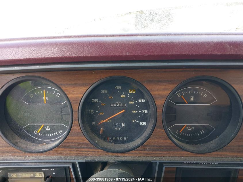 1989 Dodge Ramcharger Aw-100 VIN: 3B4GM17Y9KM927824 Lot: 39881959