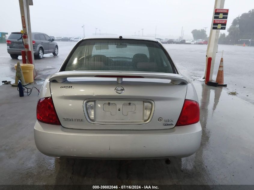 2006 Nissan Sentra 1.8S VIN: 3N1CB51D26L628484 Lot: 39882046