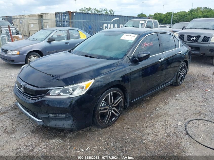 1HGCR2F56GA074465 2016 Honda Accord Sport