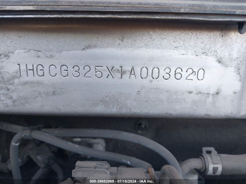 2001 Honda Accord 2.3 Ex VIN: 1HGCG325X1A003620 Lot: 39882069