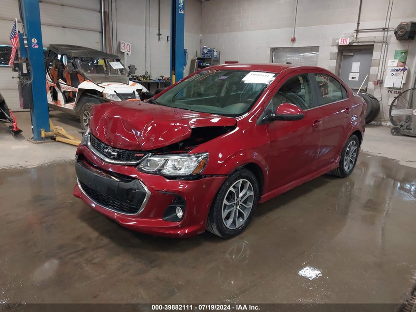 2019 CHEVROLET SONIC LT AUTO - 1G1JD5SB4K4131392