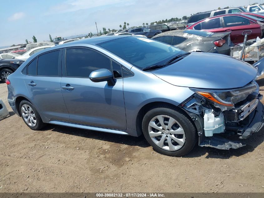 2022 Toyota Corolla Le VIN: JTDEPMAE2NJ228392 Lot: 39882132