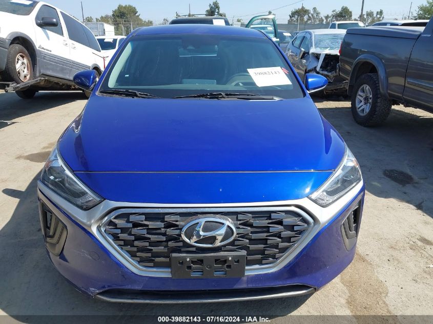 2020 Hyundai Ioniq Hybrid Blue VIN: KMHC65LC1LU242741 Lot: 39882143