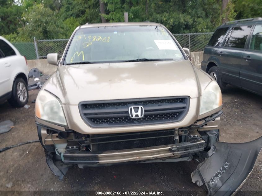 2005 Honda Pilot Ex-L VIN: 5FNYF18615B018998 Lot: 39882168